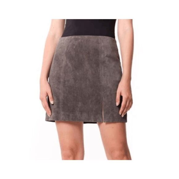 BlankNYC Roadtrip Suede Leather Micro Mini Skirt Women's Size 29 - Picture 1 of 7